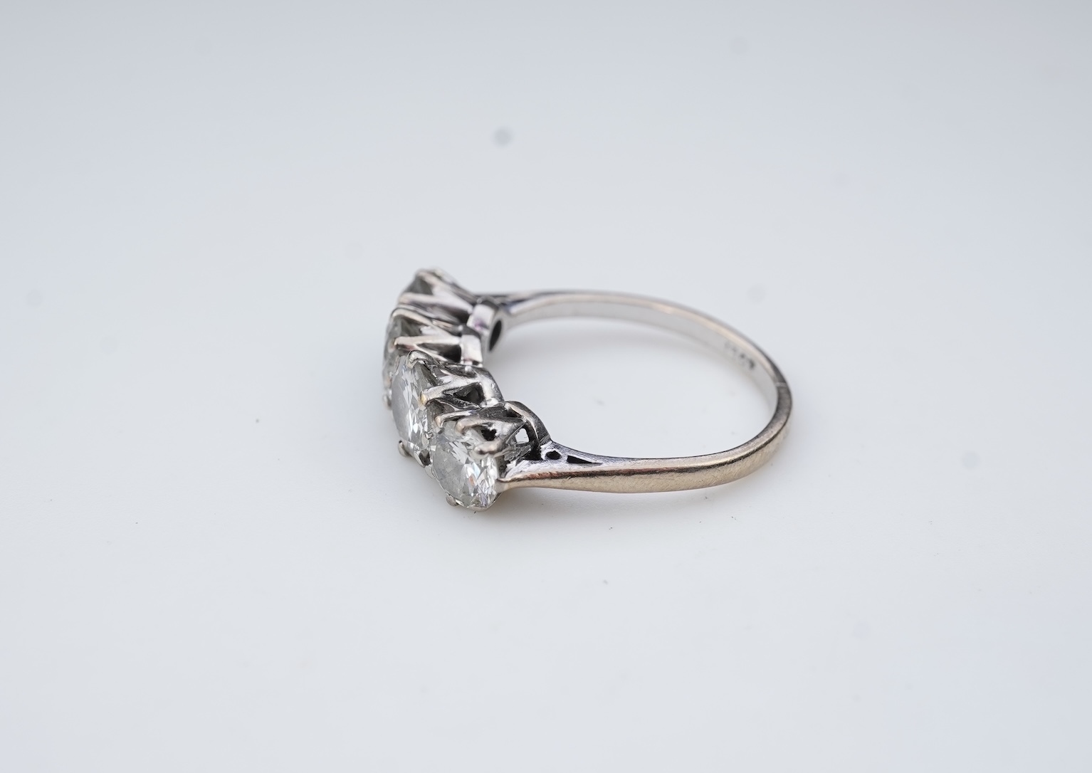 A four-stone diamond ring